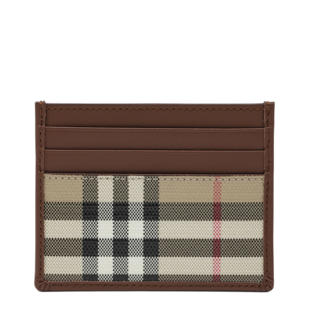MAYFEYR - Burberry - Check Credit Card Holder Coated Cotton Beige - 8128825176140A7026