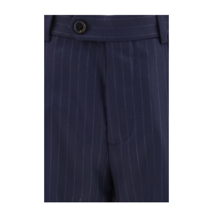 MAYFEYR - Brunello Cucinelli - Virgin Wool Batavia Pinstriped Pants - MN474L00HC003