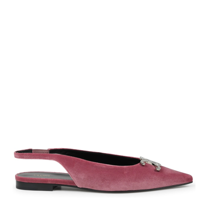 MAYFEYR - Celine - Alma Triomphe Velvet Flat Slingback - 358012175C24RW