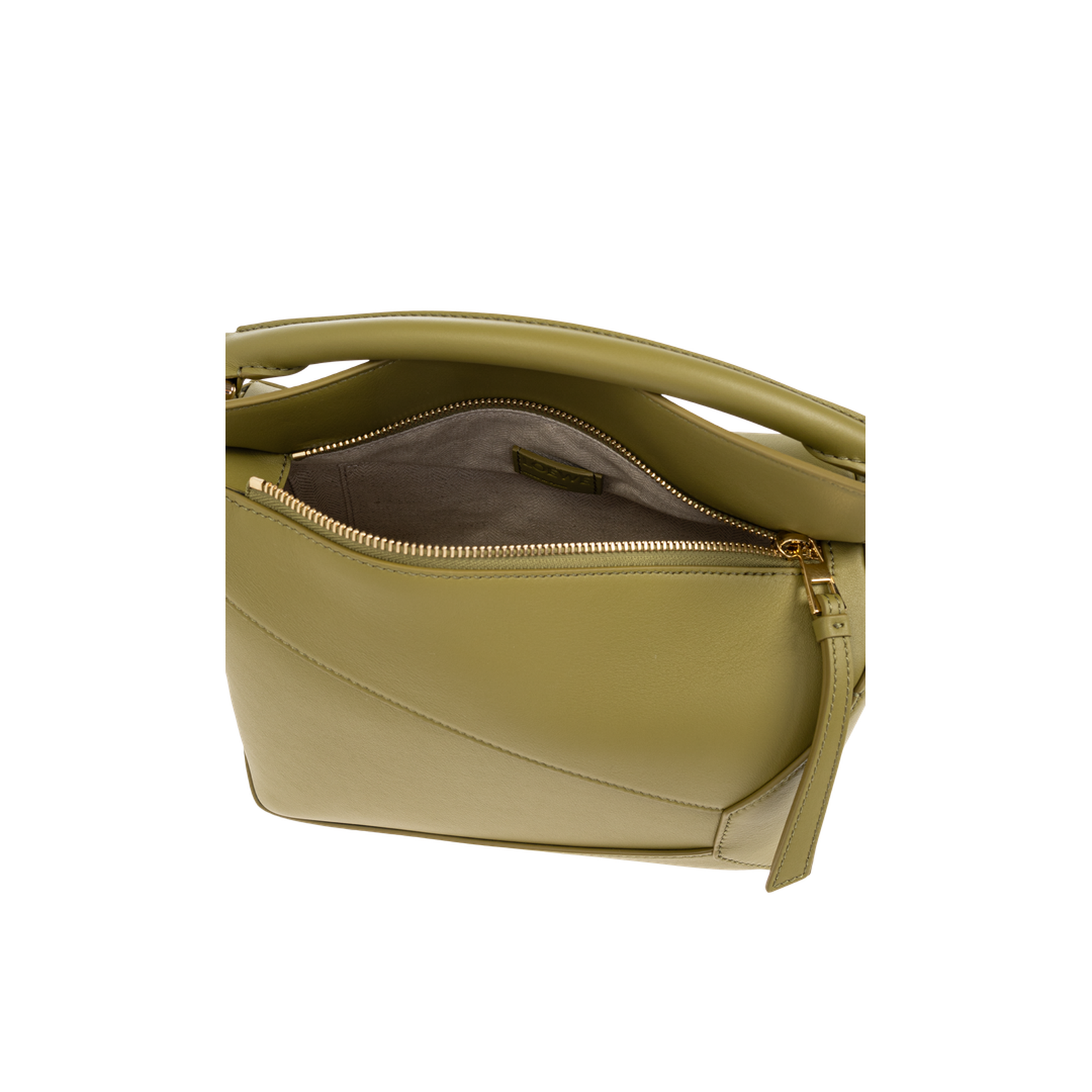 Small Puzzle Edge Bag in Classic Calfskin Green