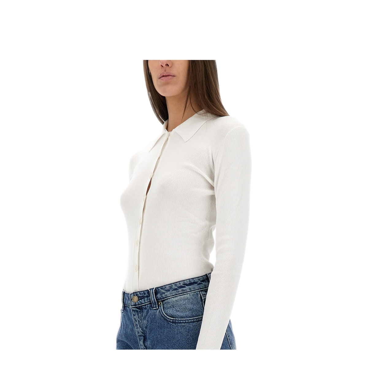 MAYFEYR - MICHAEL BY MICHAEL KORS - Ribbed Cardigan - MR56135GW2117OPTICWHITE