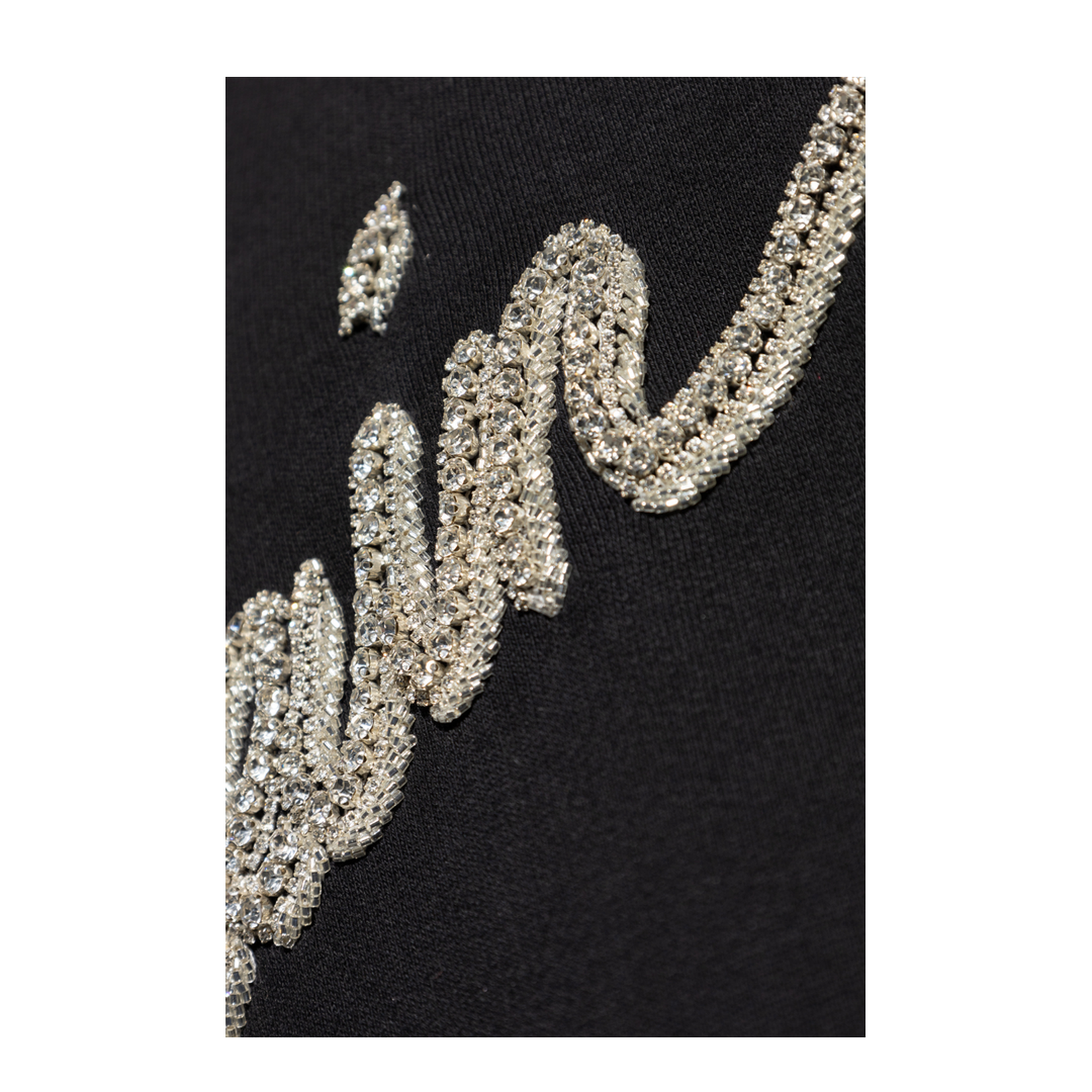 Sweatshirt with Shimmering Appliqués