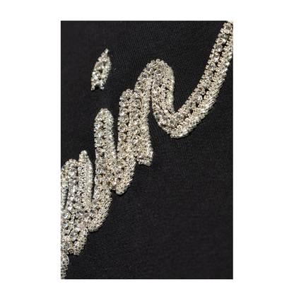 Sweatshirt with Shimmering Appliqués