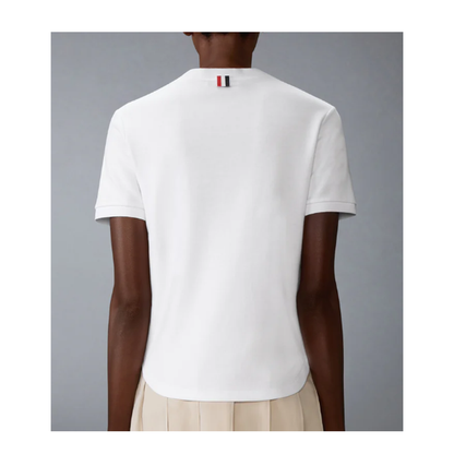 MAYFEYR - Thom Browne - Short Sleeve Tee In Cotton Milano - FJS223AJ0055100