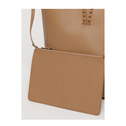 Cabata Large Tote Bag Soft Calf Leather and Spikes