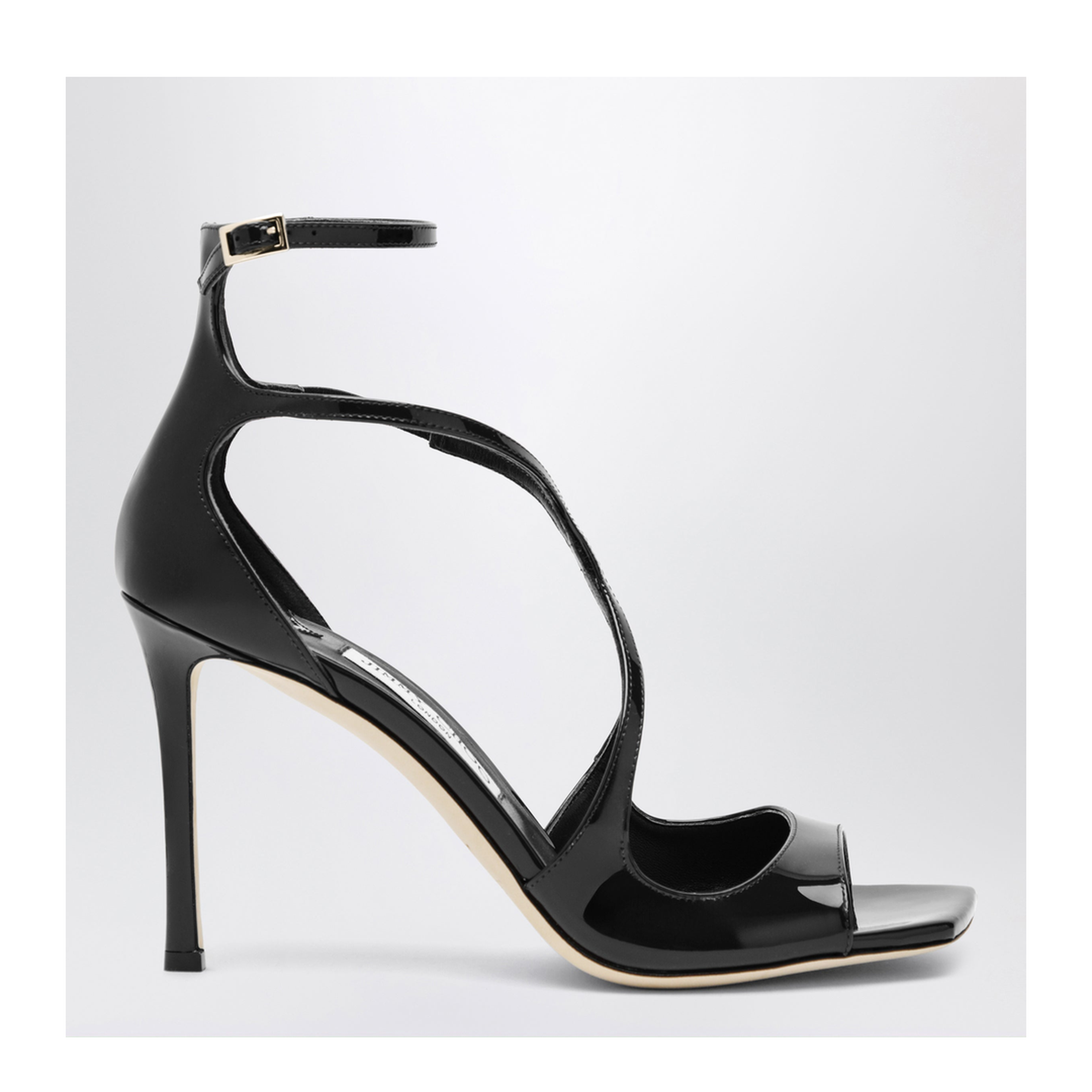 MAYFEYR - Jimmy Choo - Azia Sandals In Black Patent Leather - AZIA95PAT010003