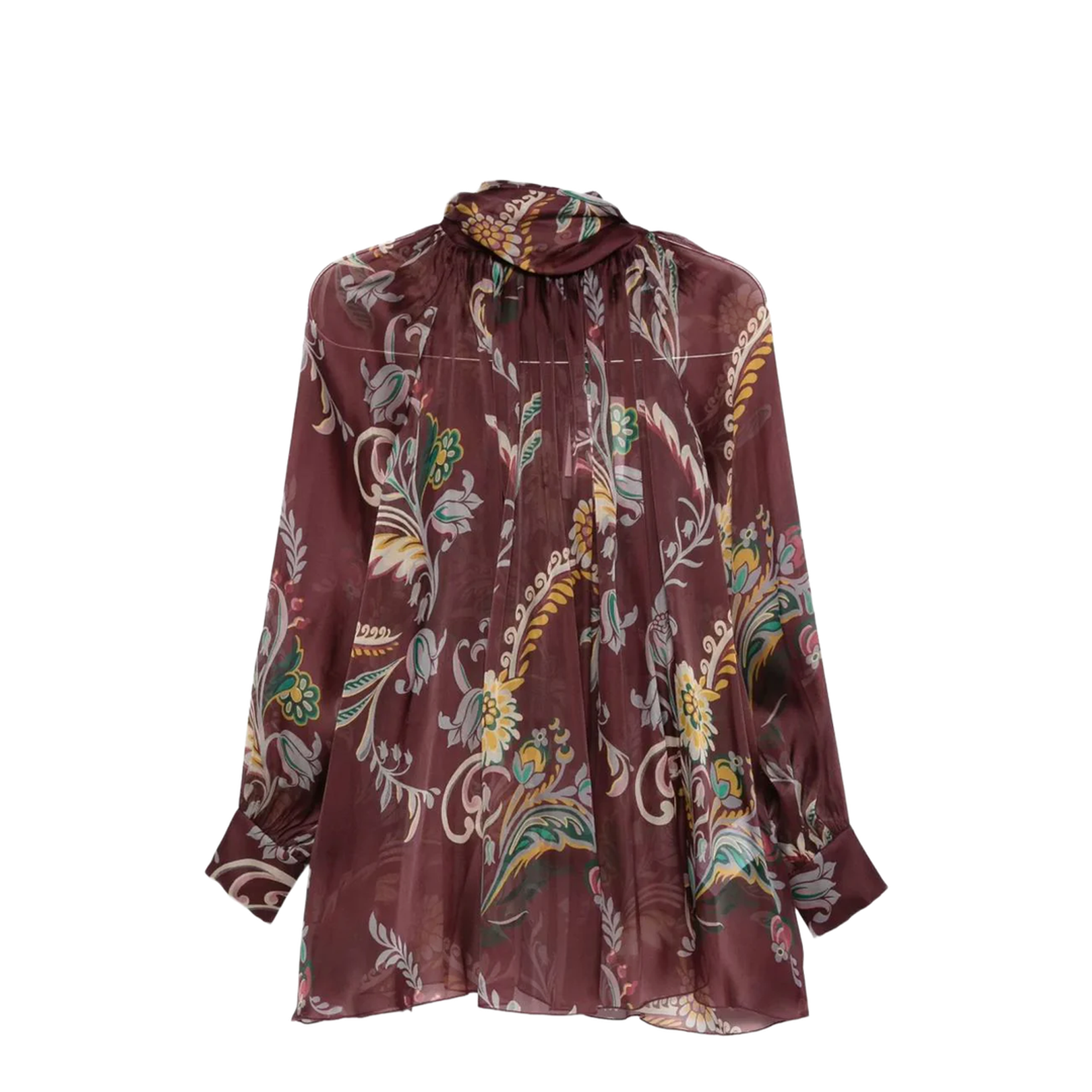 Silk Blouse With Paisley Print