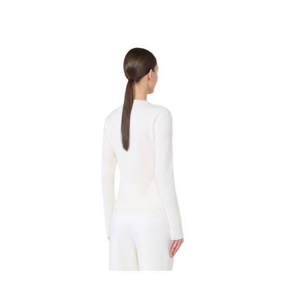 Ivory Wool Manto Sweater