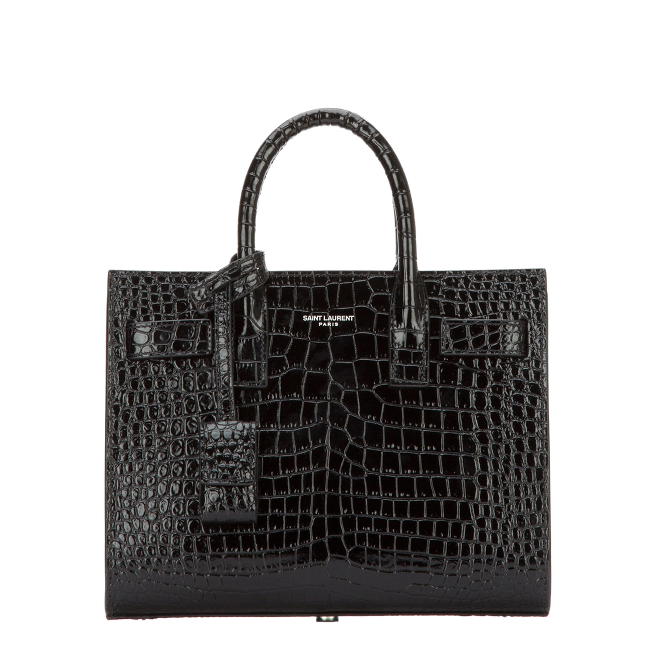 Sac De Jour in Crocodile-Embossed Leather