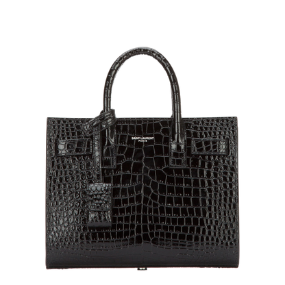 Sac De Jour in Crocodile-Embossed Leather