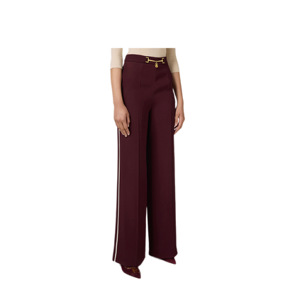 MAYFEYR - Elisabetta Franchi - Red Trousers - PA05747E2CI8