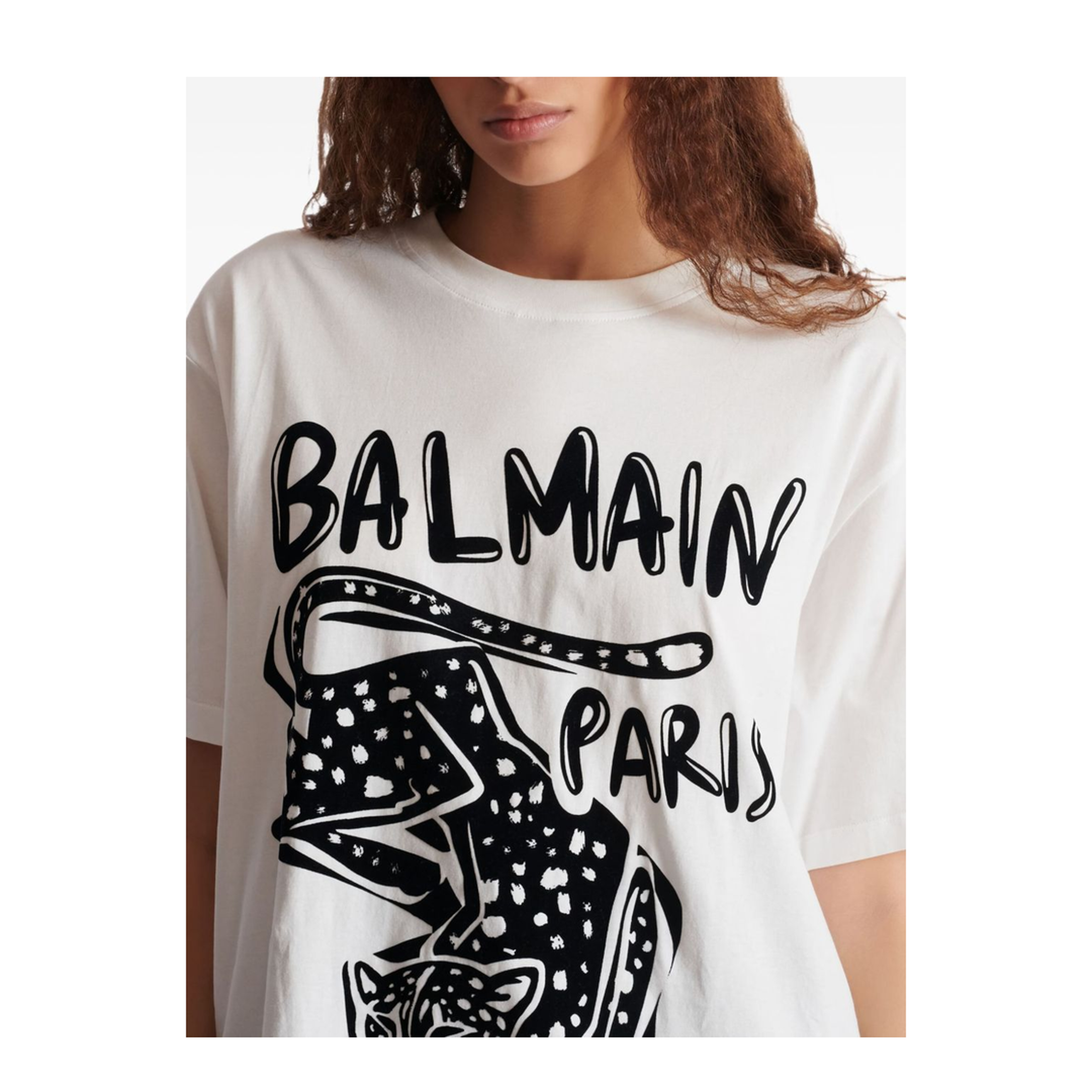 Short-Sleeved T-shirt Leopard Print