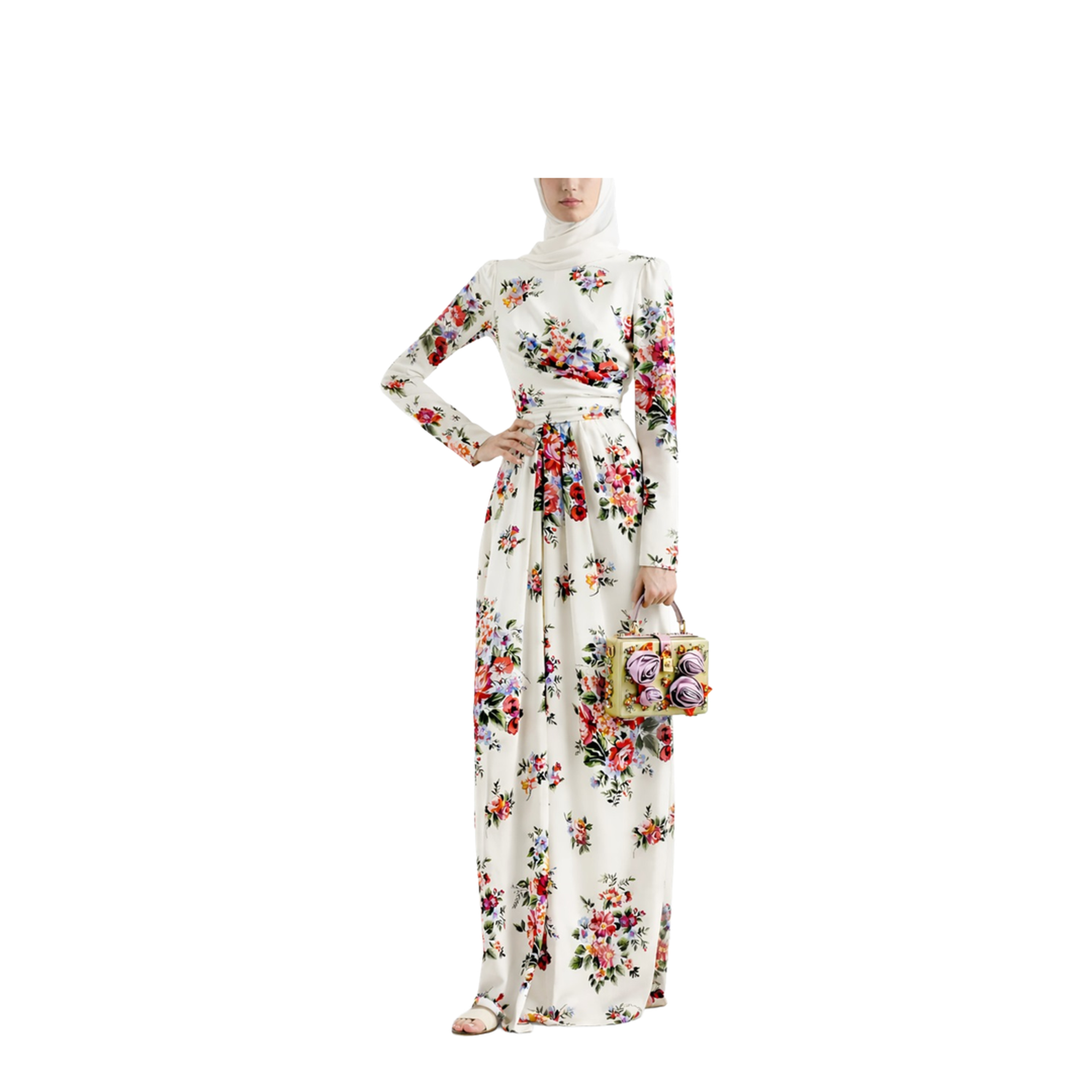 Long Dress with Floral Print