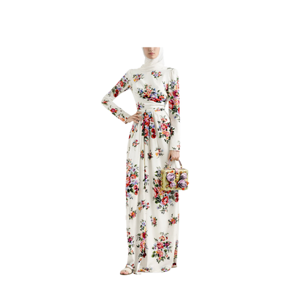 Long Dress with Floral Print