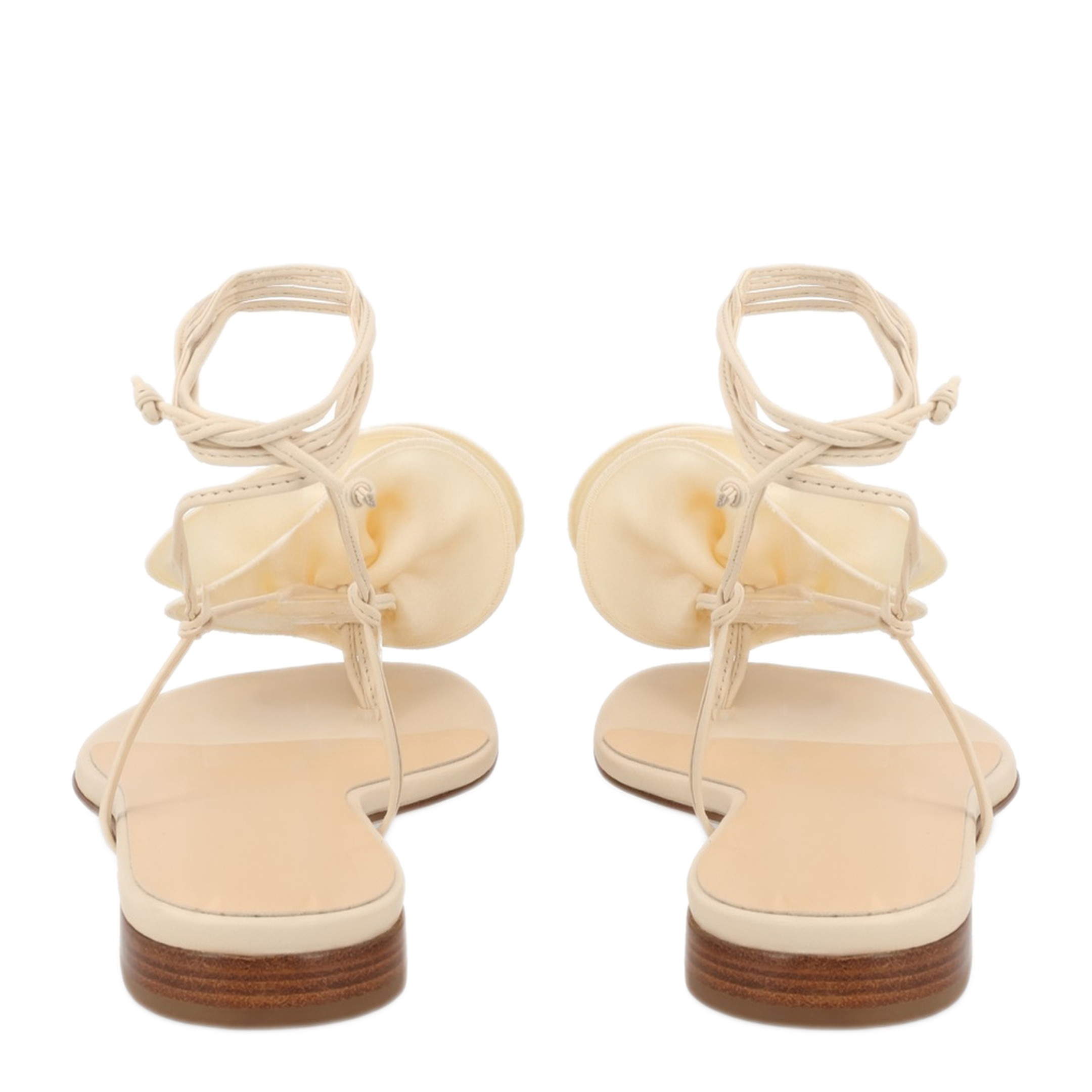 MAYFEYR - Magda Butrym - Sandal With Silk Flower - 520523CREAM