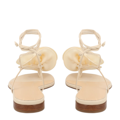 MAYFEYR - Magda Butrym - Sandal With Silk Flower - 520523CREAM