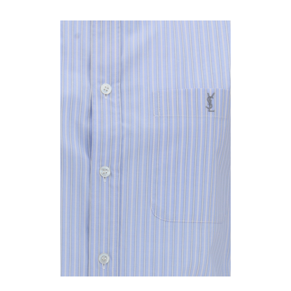 MAYFEYR - Saint Laurent - Cassandre Striped Poplin Shirt - 861080Y7J66