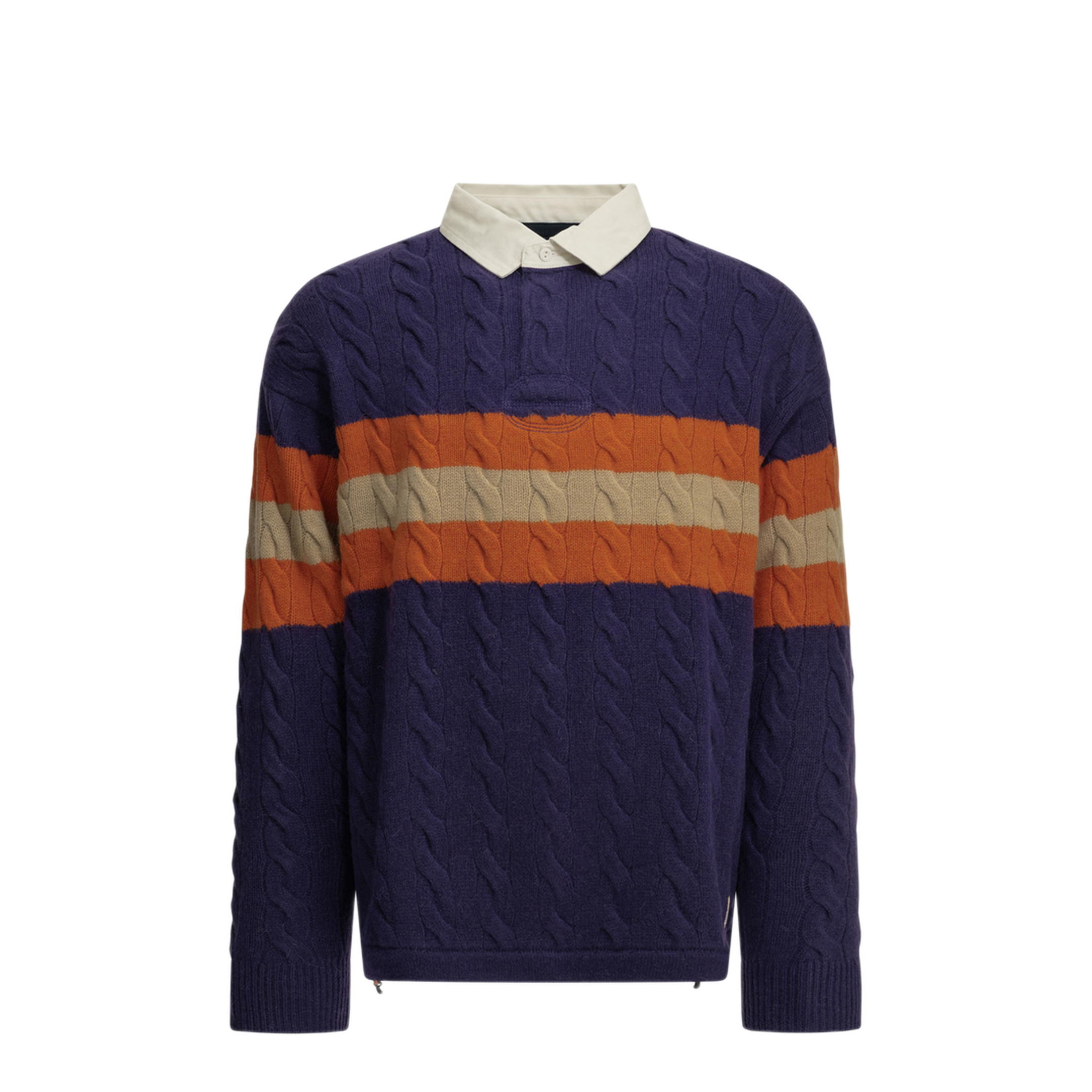 MAYFEYR - Polo Ralph Lauren - Rugby Polo Sweater - 710B23897001PURPLECOMBO