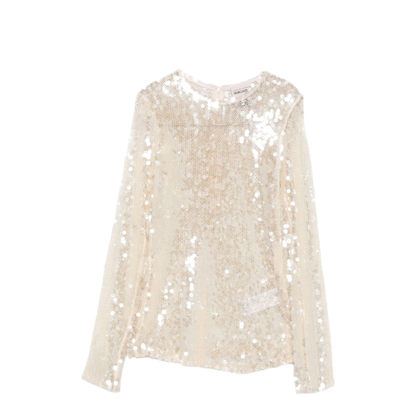 Sequined Top In White