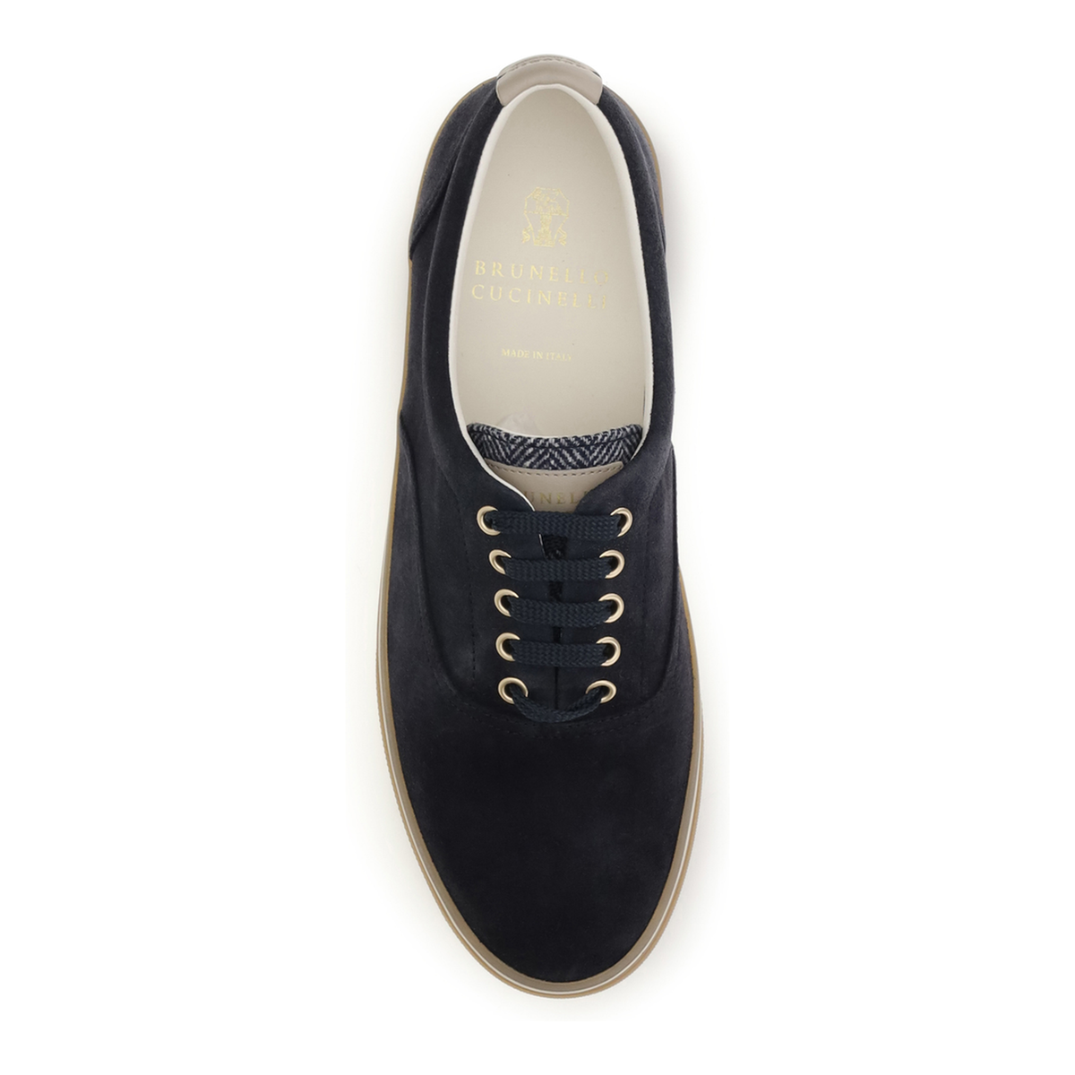 Navy Blue Suede Sneakers