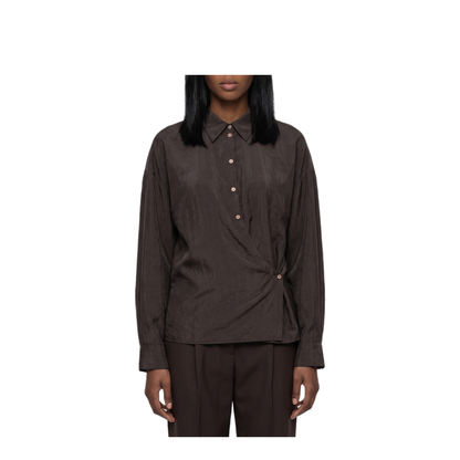 MAYFEYR - Lemaire - Licorice Straight Collar Twisted Shirt - SH1141LF1308BR532