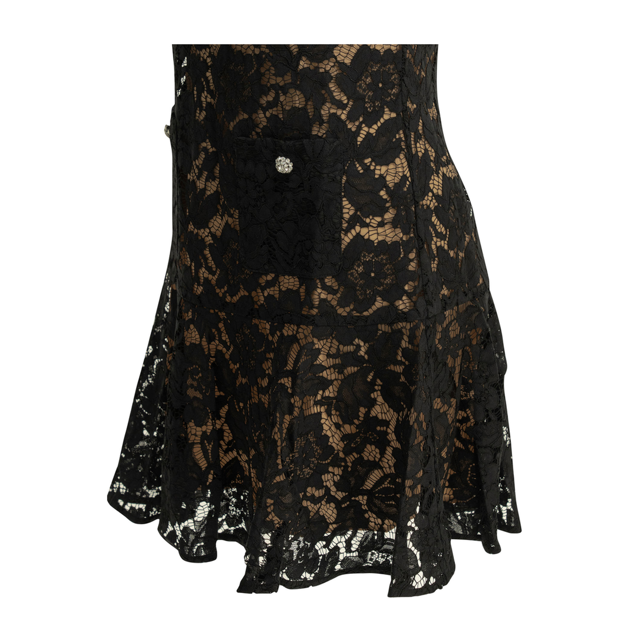 MAYFEYR - Self Portrait - Embroidered Short Dress - SS26164SBBBLACK