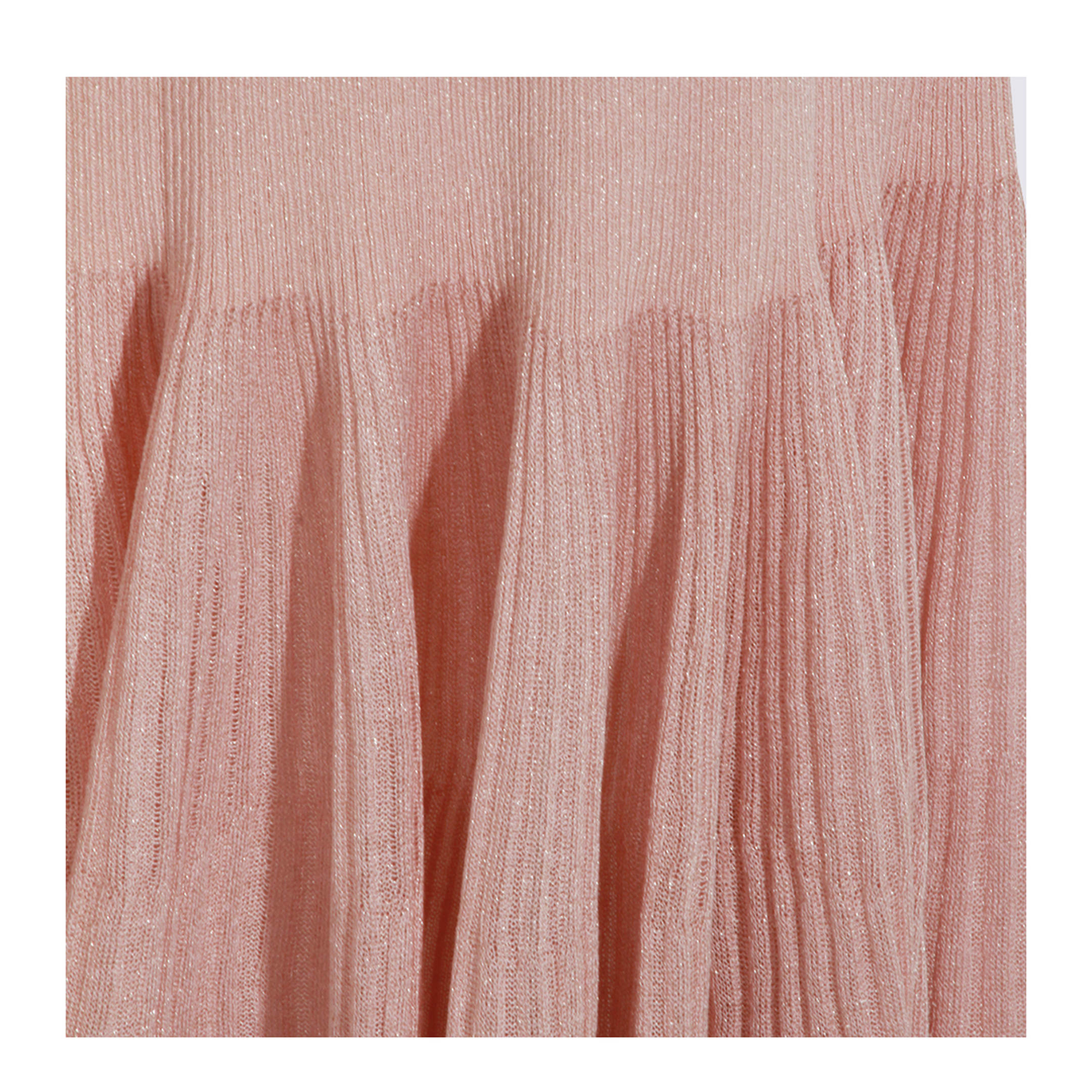 Luna Pleated Frill Skirt - Dusty Pink