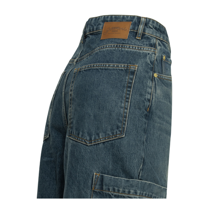 MAYFEYR - Ganni - Baggy Cargo Wide Leg Jeans - A1100180566