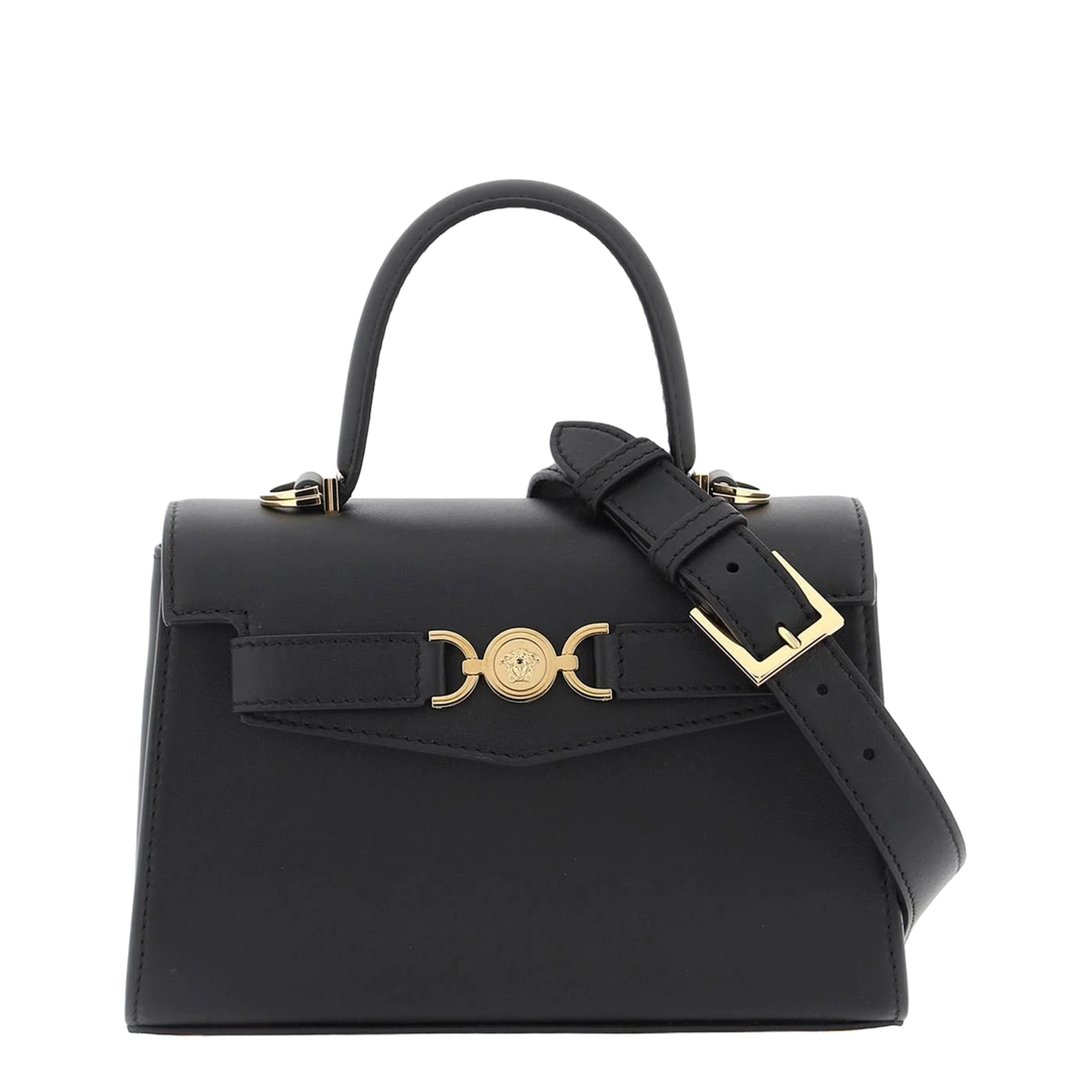 Medusa Plaque Fold-Over Top Tote Bag