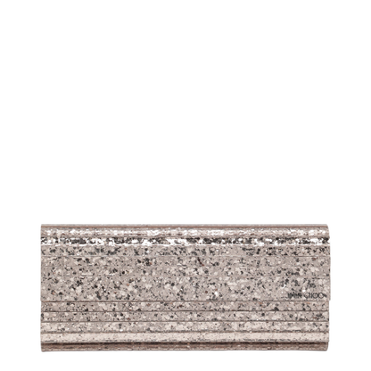 MAYFEYR - Jimmy Choo - Pink Sweetie Glitter Fabric Clutch - SWEETIEWIC110323
