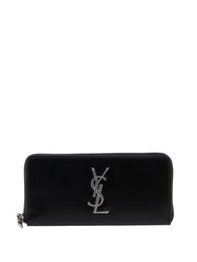 Logo Plaque Ziparound Long Wallet