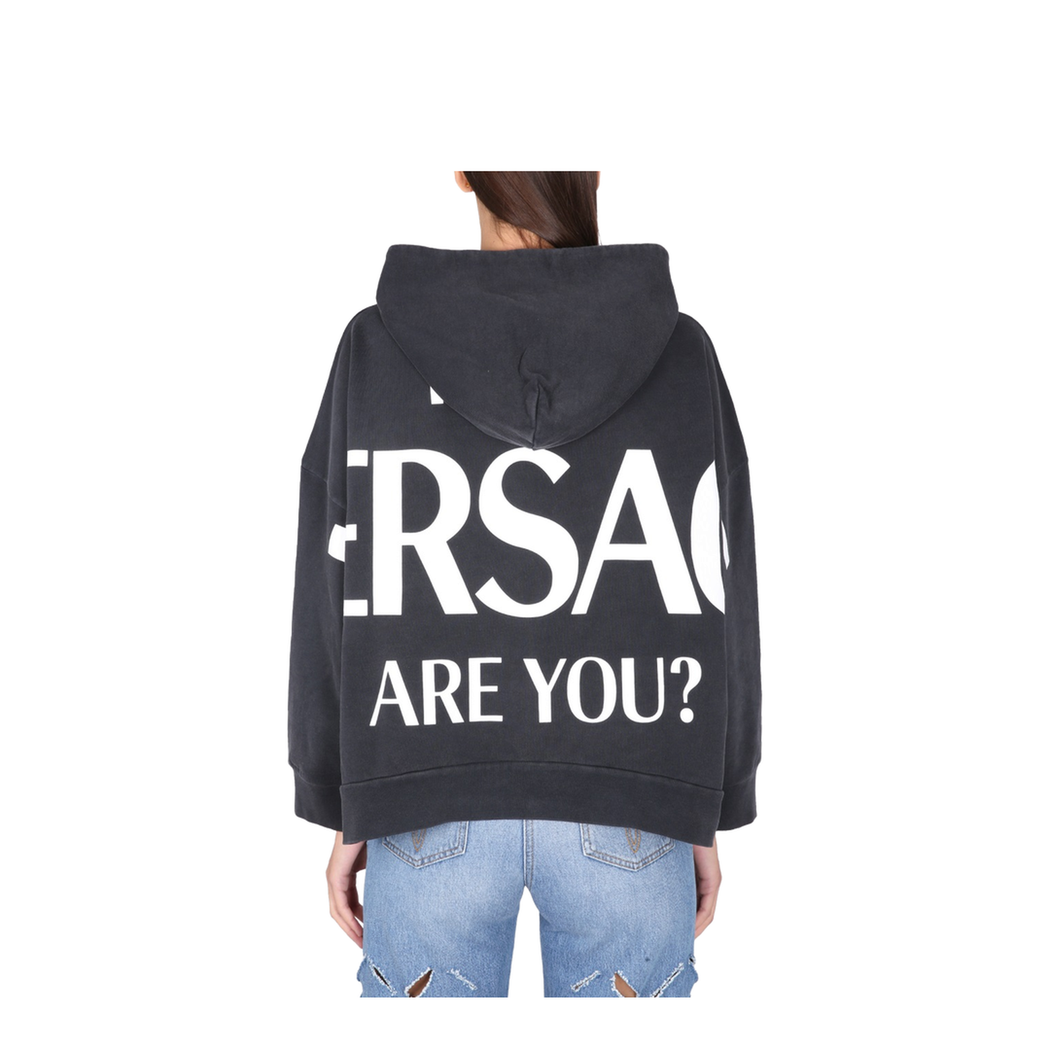 Hooded Sweatshirt With Logo In Black