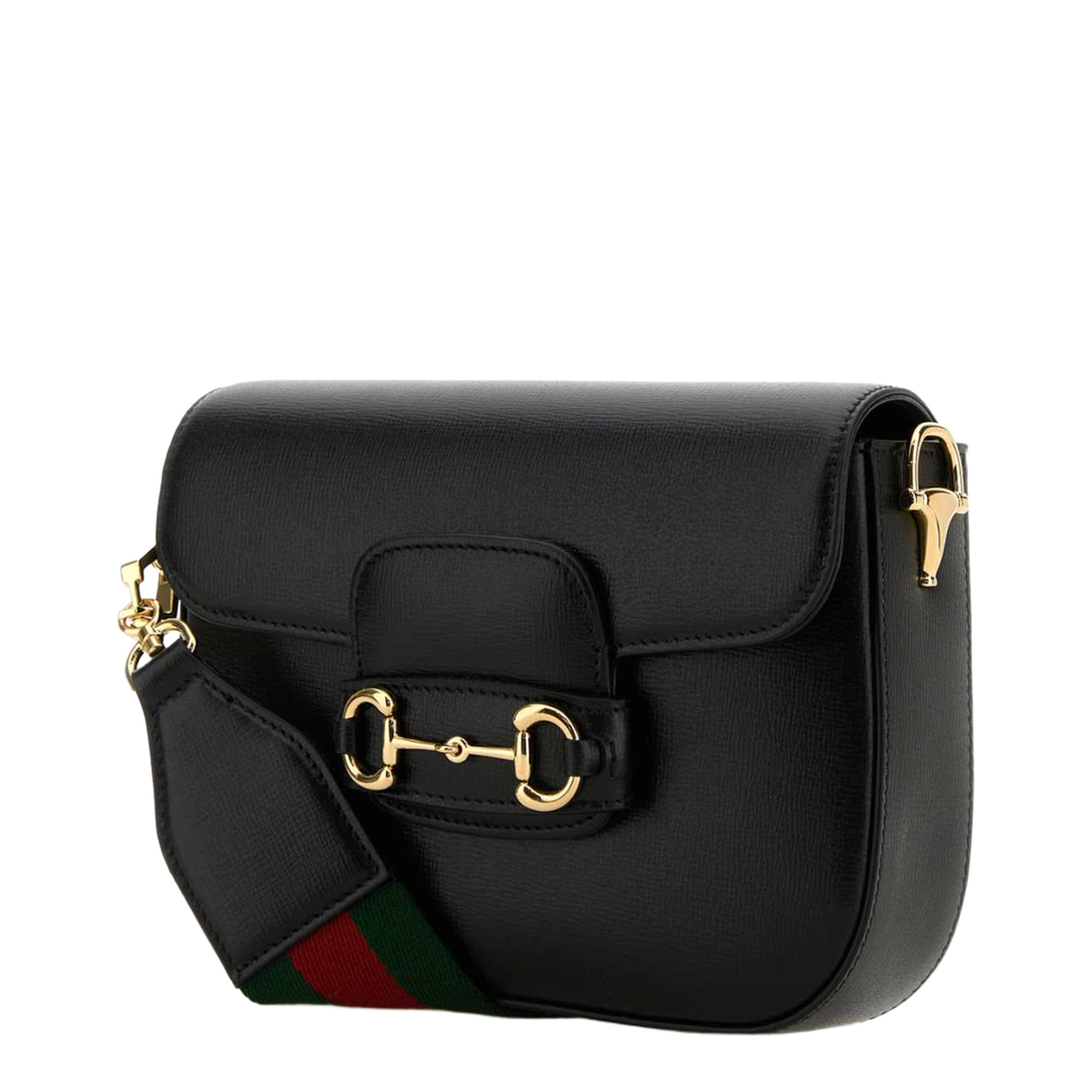 Horsebit 1955 Leather Shoulder Bag - Black