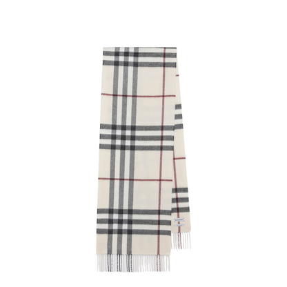 MAYFEYR - Burberry - Check Cashmere Scarf In Stone - 8077884110106A1450
