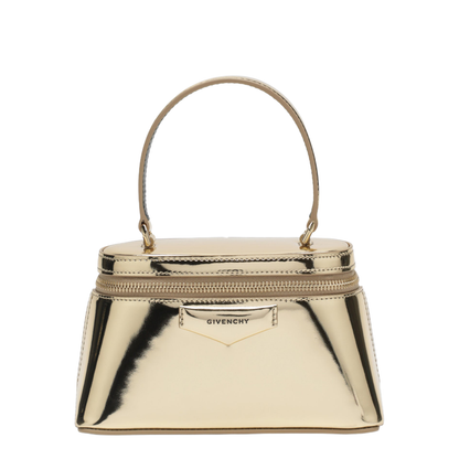 Mirror-effect Leather Beauty Case