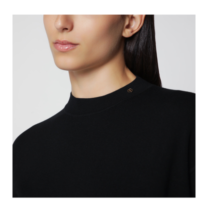 MAYFEYR - Anine Bing - Black Stretch Knit Mini Dress - A-02-12718VIBLK26