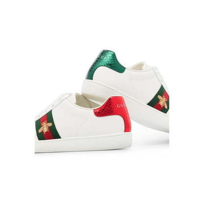 White Ace Embroidered Trainers