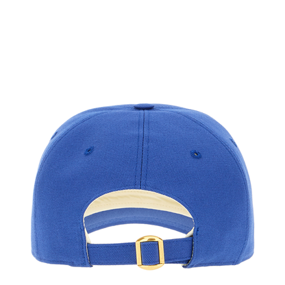 Electric Blue Cotton Baseball Cap