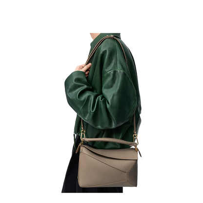 Small Puzzle Edge Bag in Soft Grained Calfskin