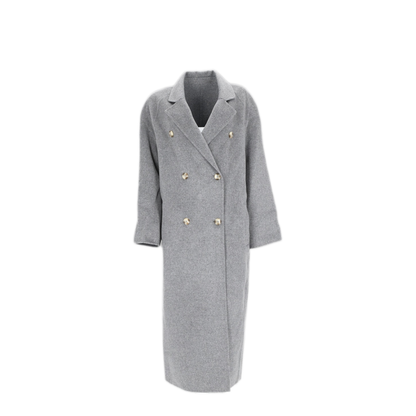 MAYFEYR - Loulou Studio - Irving Grey Melange Trench Coat - IRVINGREYMELANGE