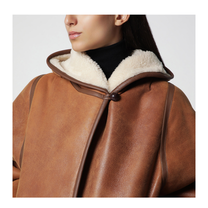 MAYFEYR - Isabel Marant - Amiel Hooded Shearling Short Coat - MA0296FAC3A03I50CO