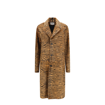 MAYFEYR - Fendi - Tiger Print Pony Effect Leather Coat - FPS574B1O1F1TGU