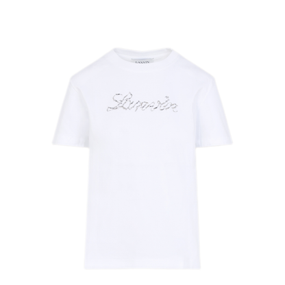 MAYFEYR - Lanvin - Embroidered Script Logo T-Shirt - RWTS9030J176P2501