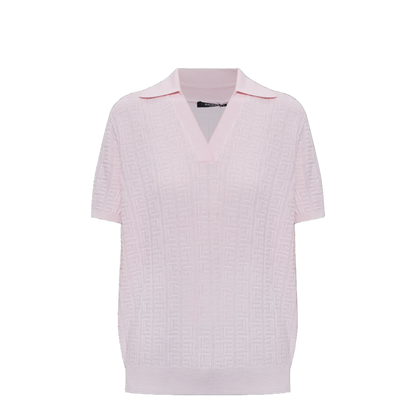 Monogram Knitted Polo Pink