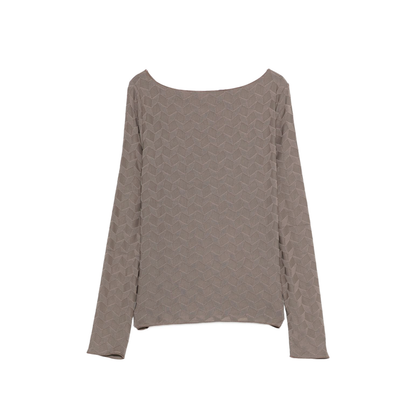 Boat-neck jumper