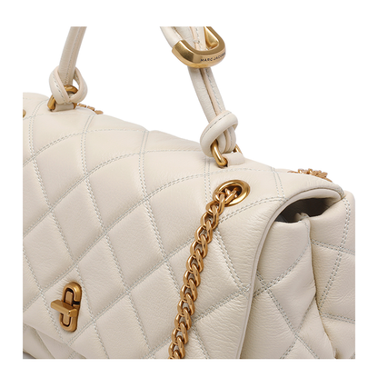 Dual Chain Shoulder Bag - White
