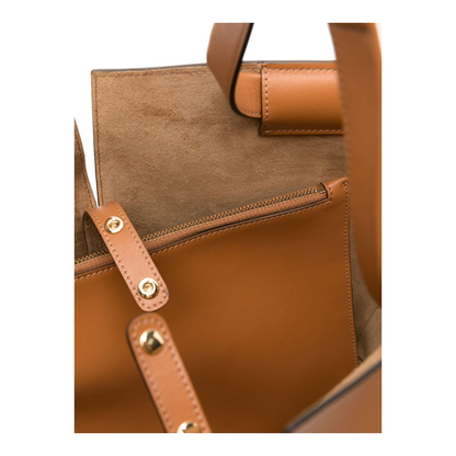 Leather Brown Shopper Bag