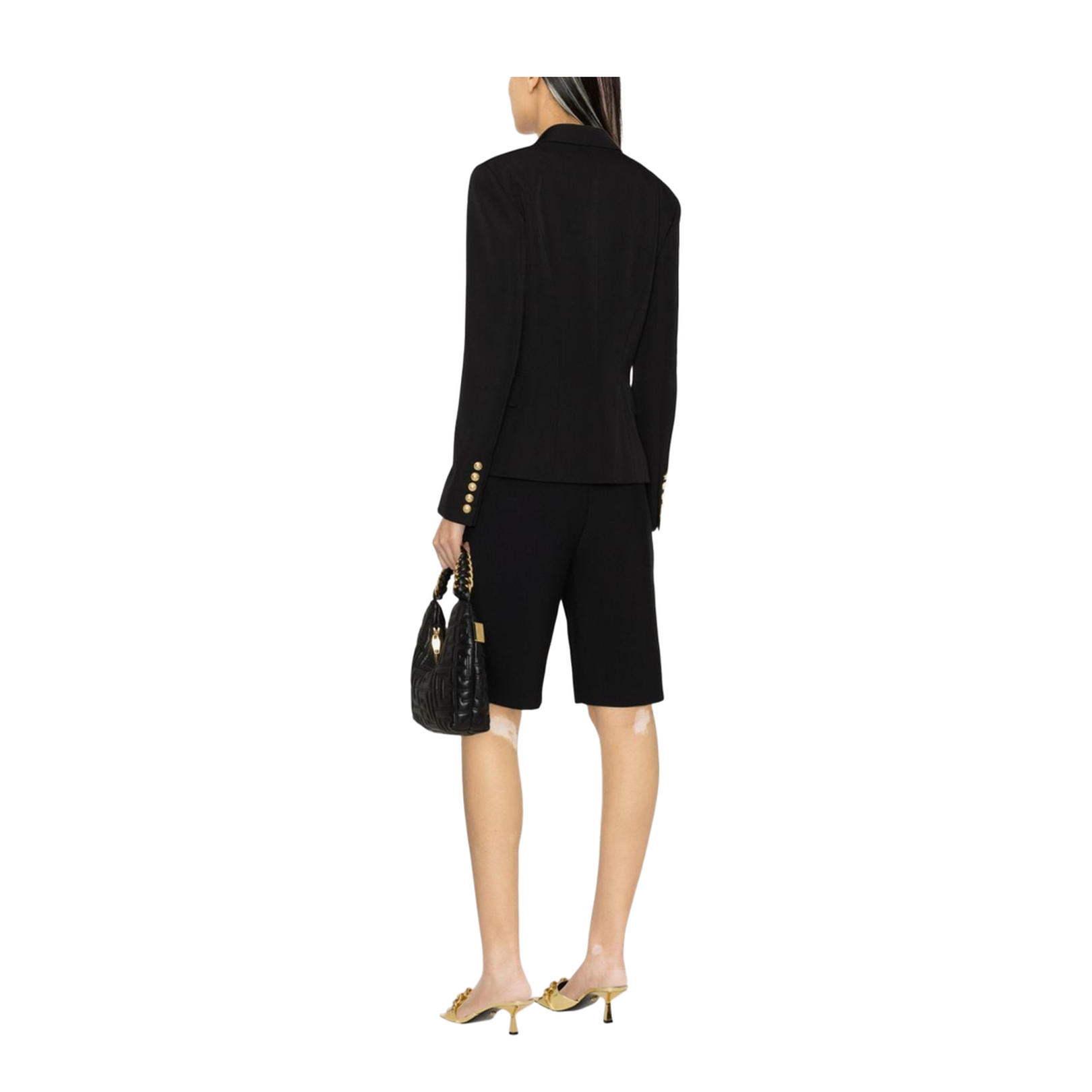 Black Double-Breasted Blazer