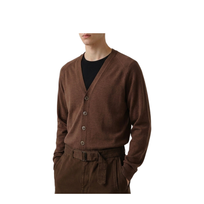 MAYFEYR - Lemaire - Shitake Twisted Cardigan - PO0052MLK1063BR310