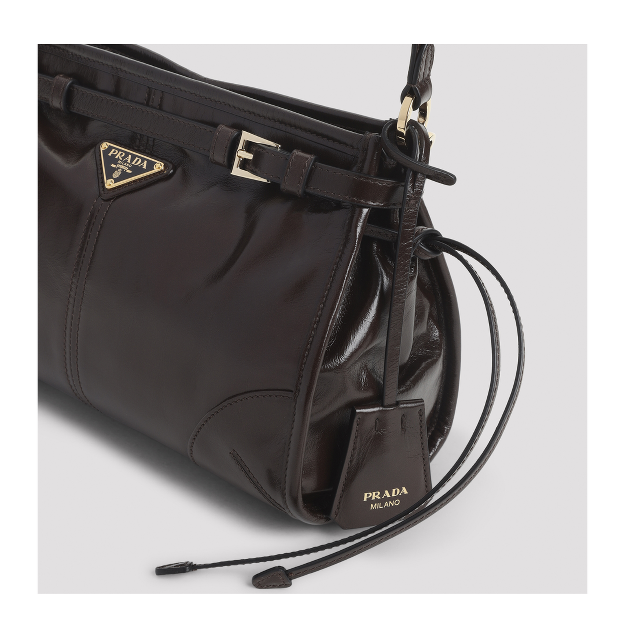 MAYFEYR - Prada - Bonnie Small Leather Bag - 1BC297VOOM2CYRF01D6